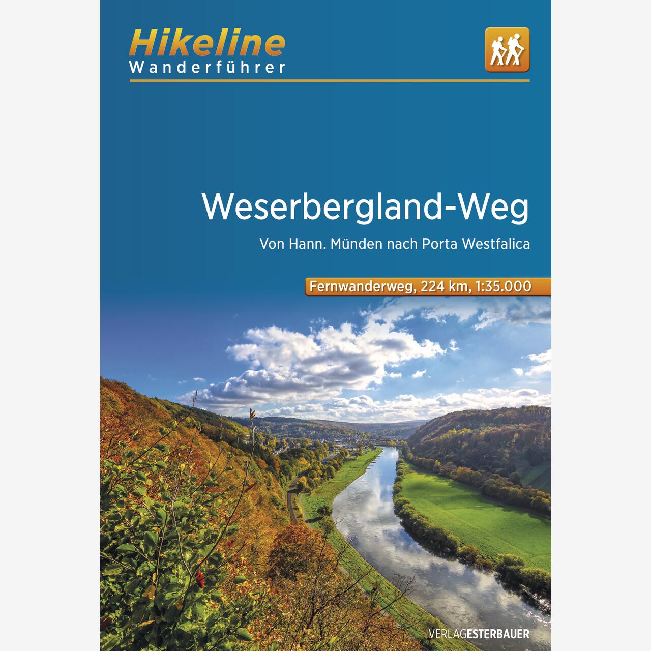 Hikeline Wanderführer Fernwanderweg Weserbergland-Weg