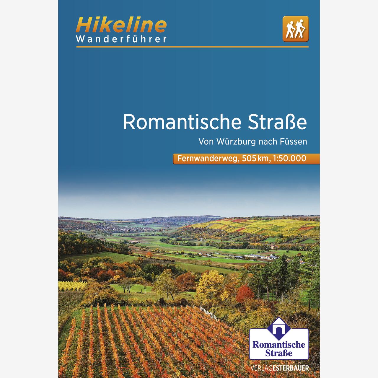 Hikeline Wanderführer Fernwanderweg Romantische Straße