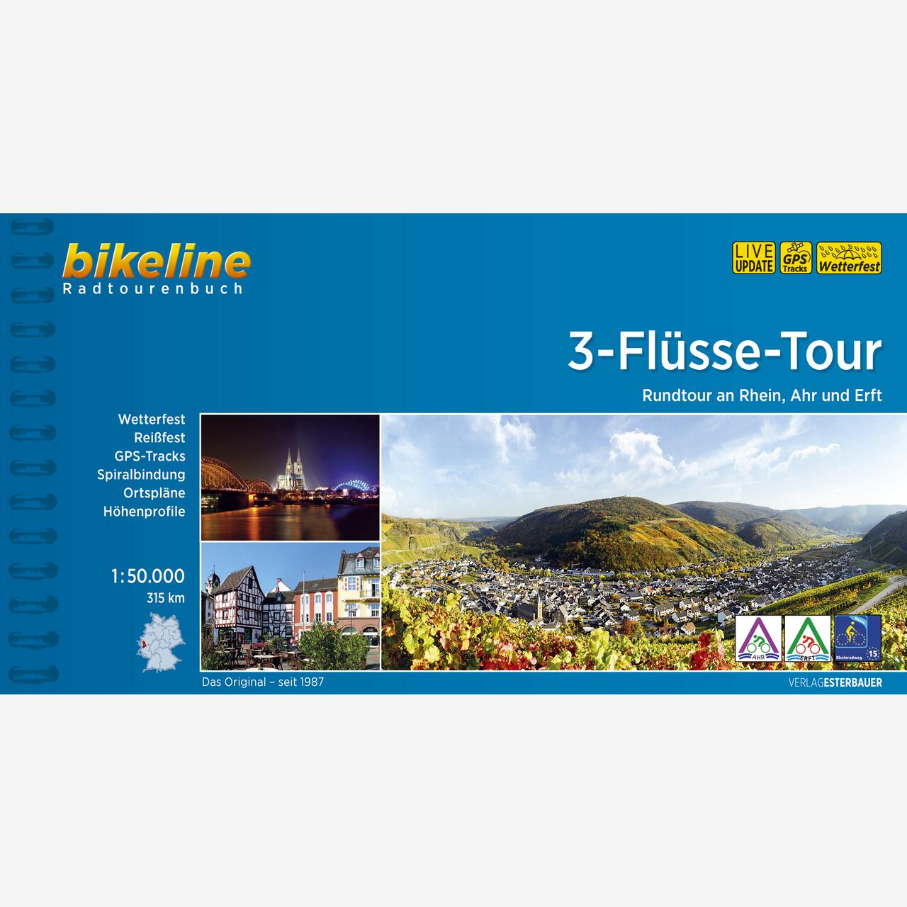 bikeline Radtourenbuch 3-Flüsse-Tour