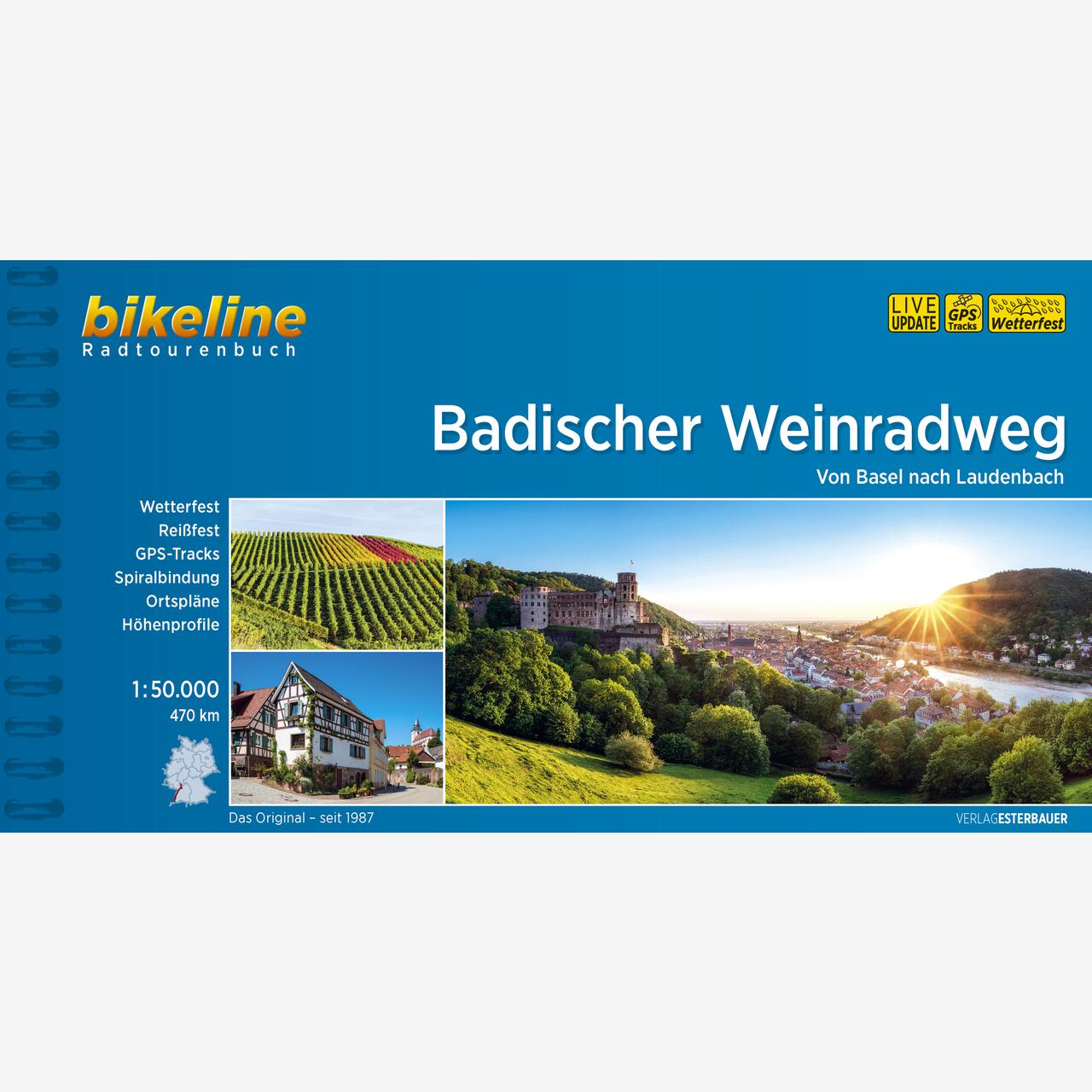 bikeline Radtourenbuch Badischer Weinradweg