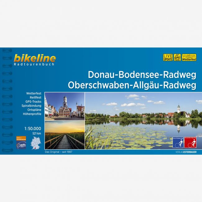 bikeline Radtourenbuch Donau-Bodensee-Radweg • Oberschwaben-Allgäu-Radweg