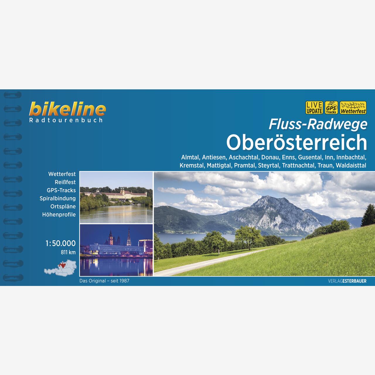 bikeline Radtourenbuch Fluss-Radwege Oberösterreich