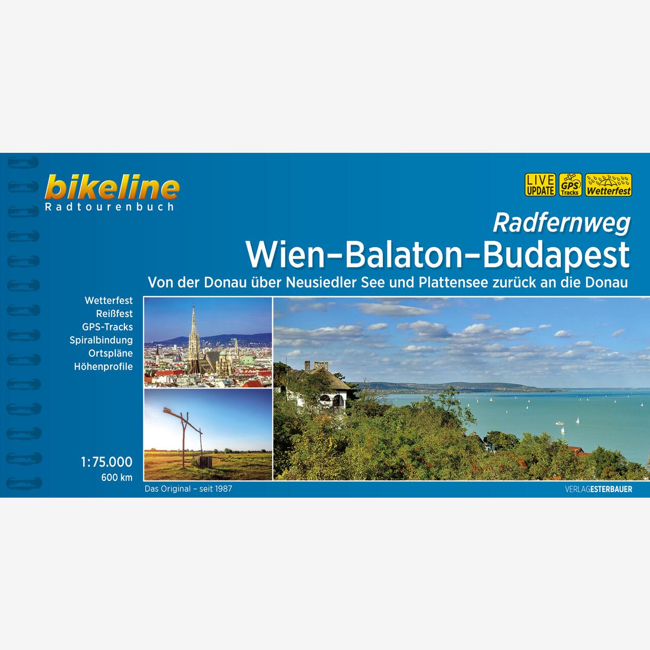 bikeline Radtourenbuch Radfernweg Wien-Balaton-Budapest