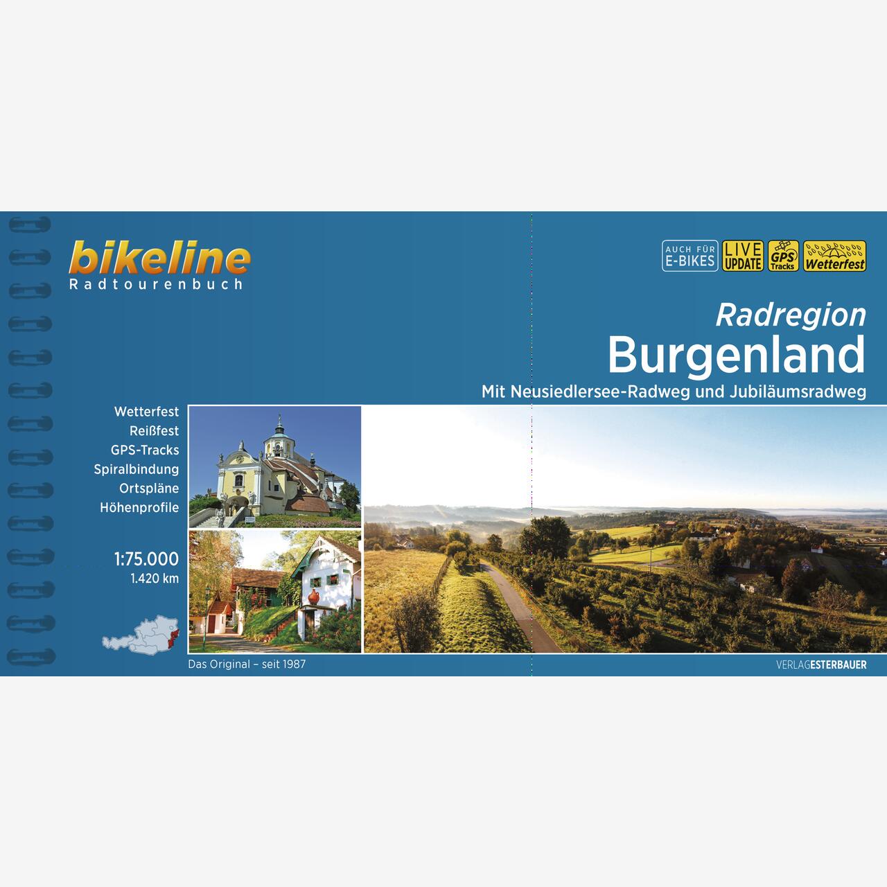 bikeline Radtourenbuch Radregion Burgenland