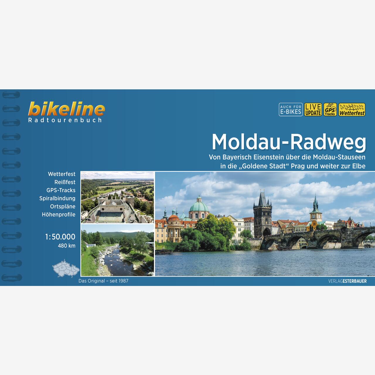 bikeline Radtourenbuch Moldau-Radweg