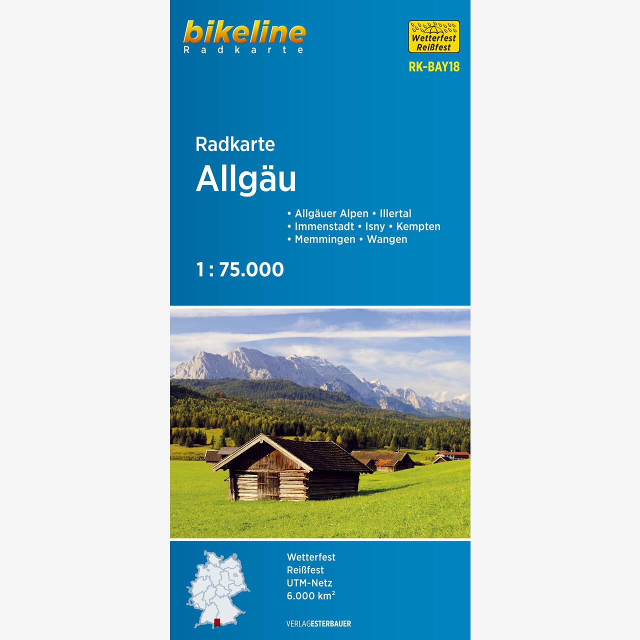 bikeline Radkarte Radkarte Allgäu bikeline Radkarte Radkarte Allgäu