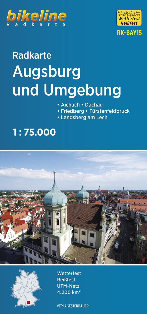 Foto vom Radkarte Augsburg und Umgebung Foto vom Radkarte Augsburg und Umgebung