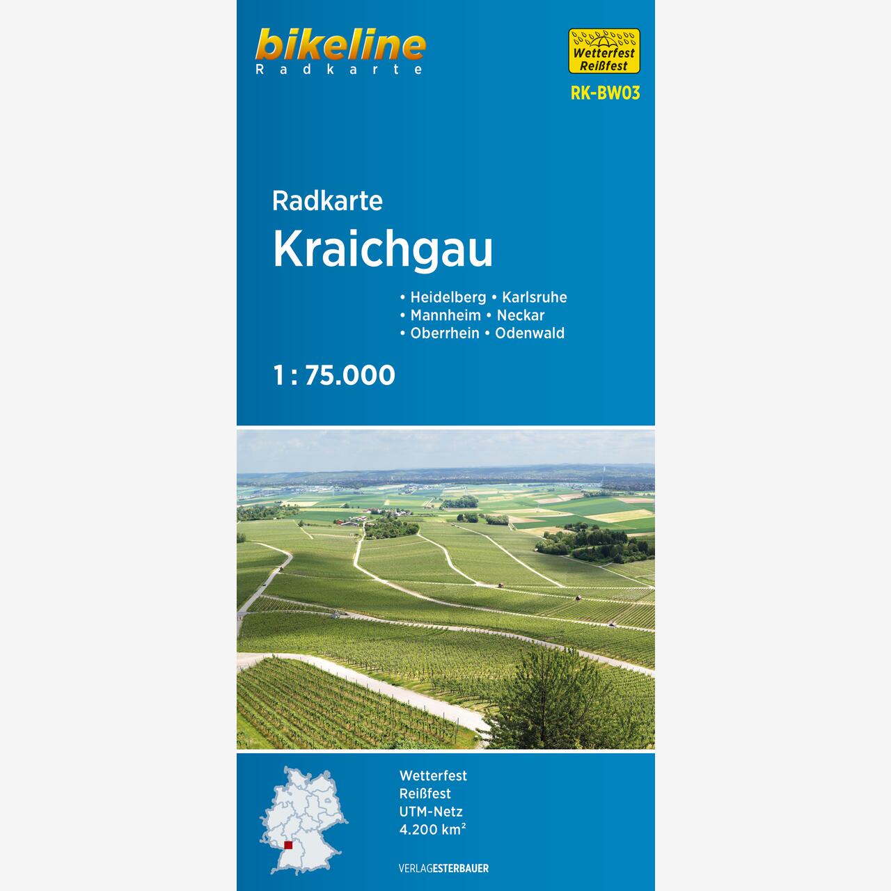 bikeline Radkarte Radkarte Kraichgau bikeline Radkarte Radkarte Kraichgau