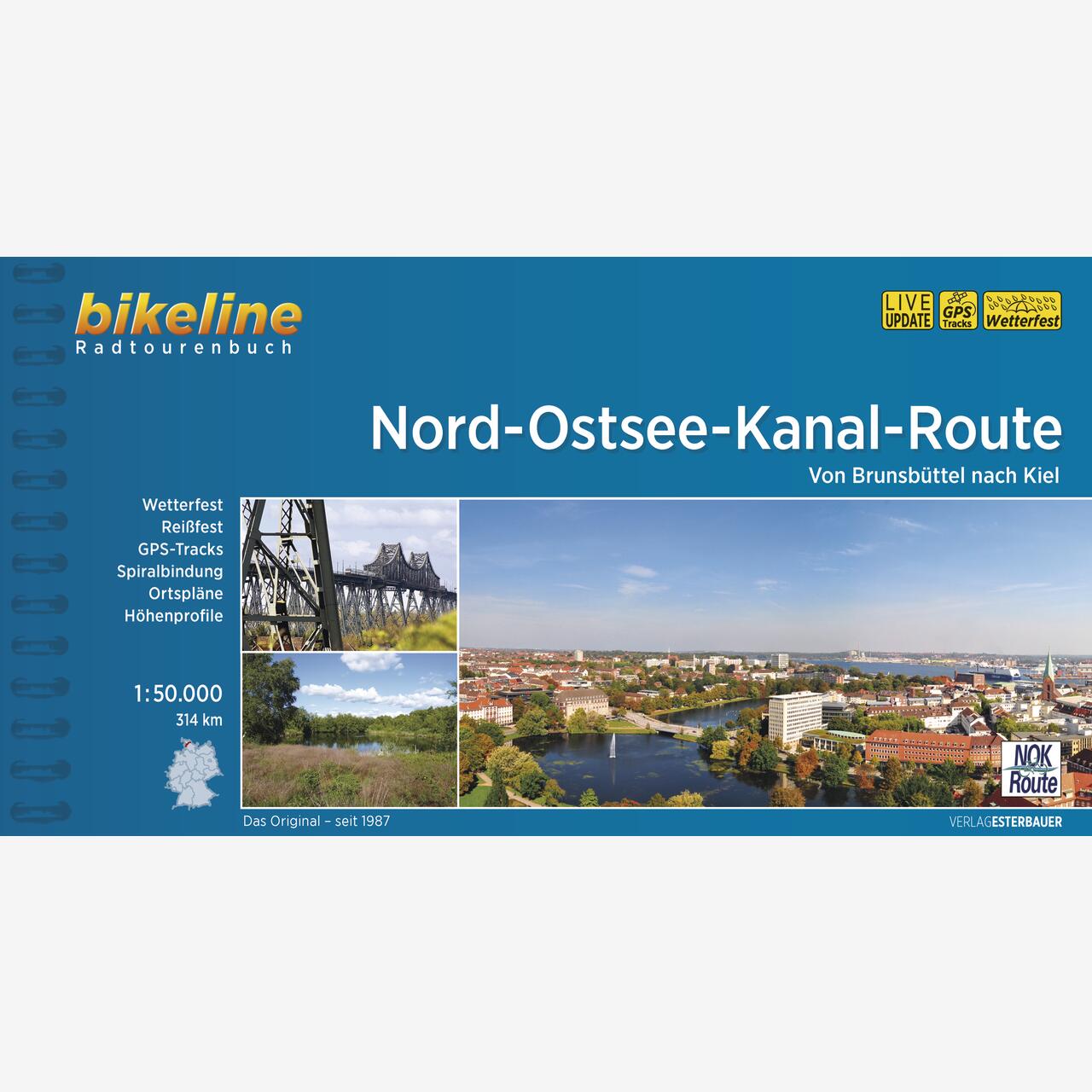 bikeline Radtourenbuch Nord-Ostsee-Kanal-Route