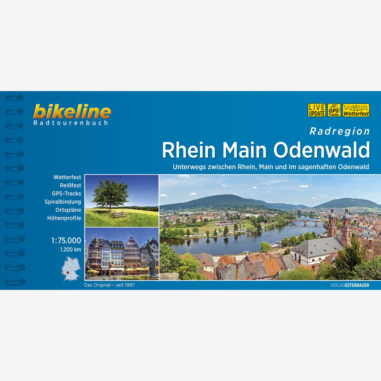 bikeline Radtourenbuch Radregion Rhein Main Odenwald