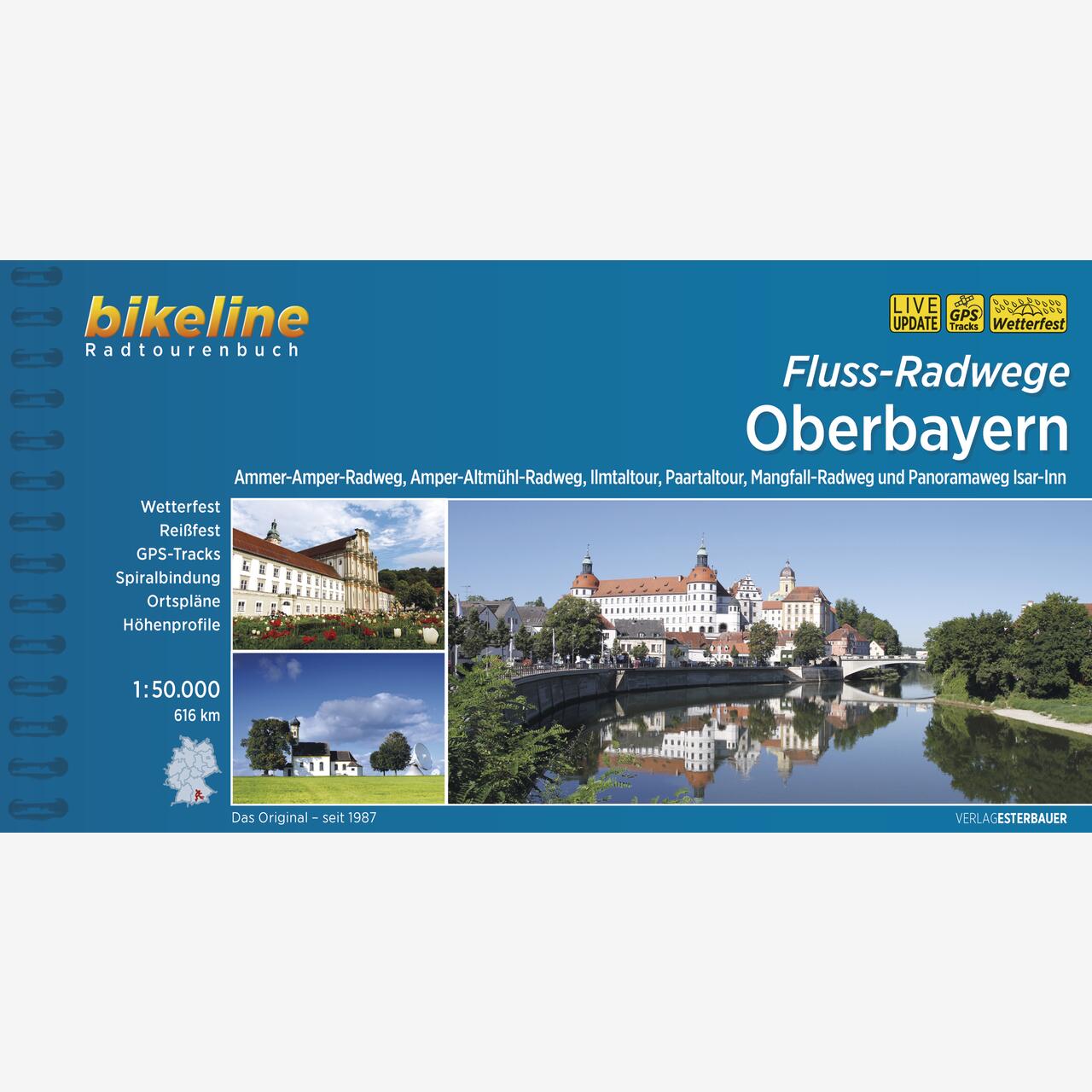 bikeline Radtourenbuch Fluss-Radwege Oberbayern