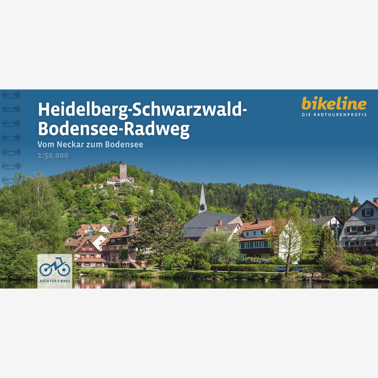 bikeline Radtourenbuch Heidelberg-Schwarzwald-Bodensee-Radweg