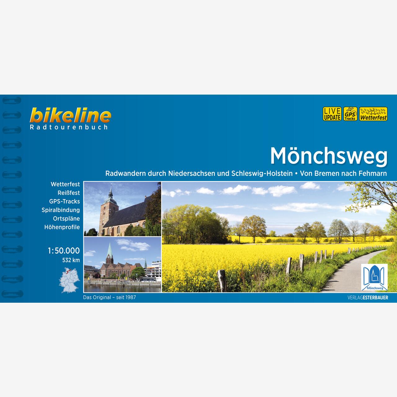 bikeline Radtourenbuch Mönchsweg