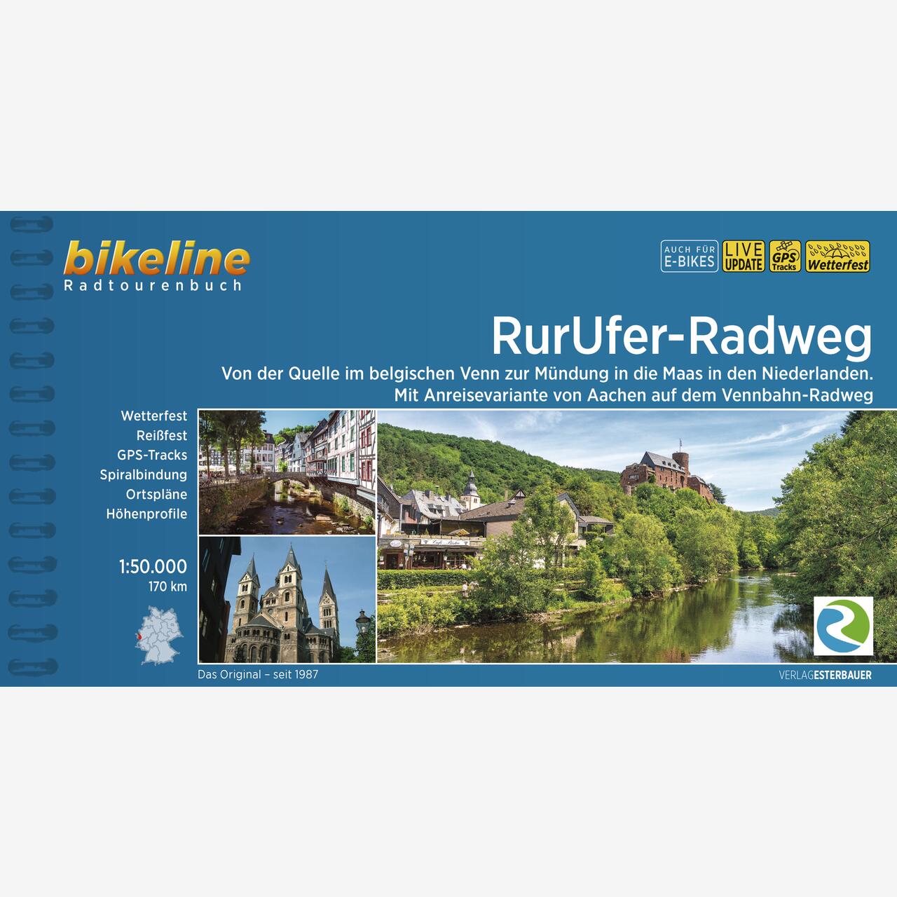 bikeline Radtourenbuch RurUfer-Radweg
