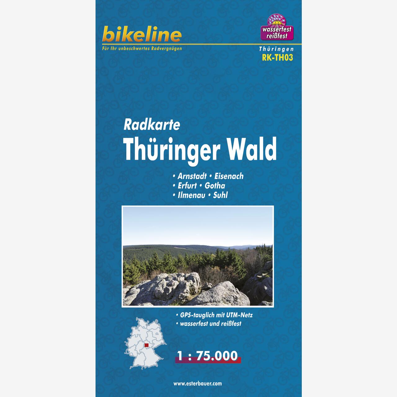 bikeline Radkarte Radkarte Thüringer Wald
