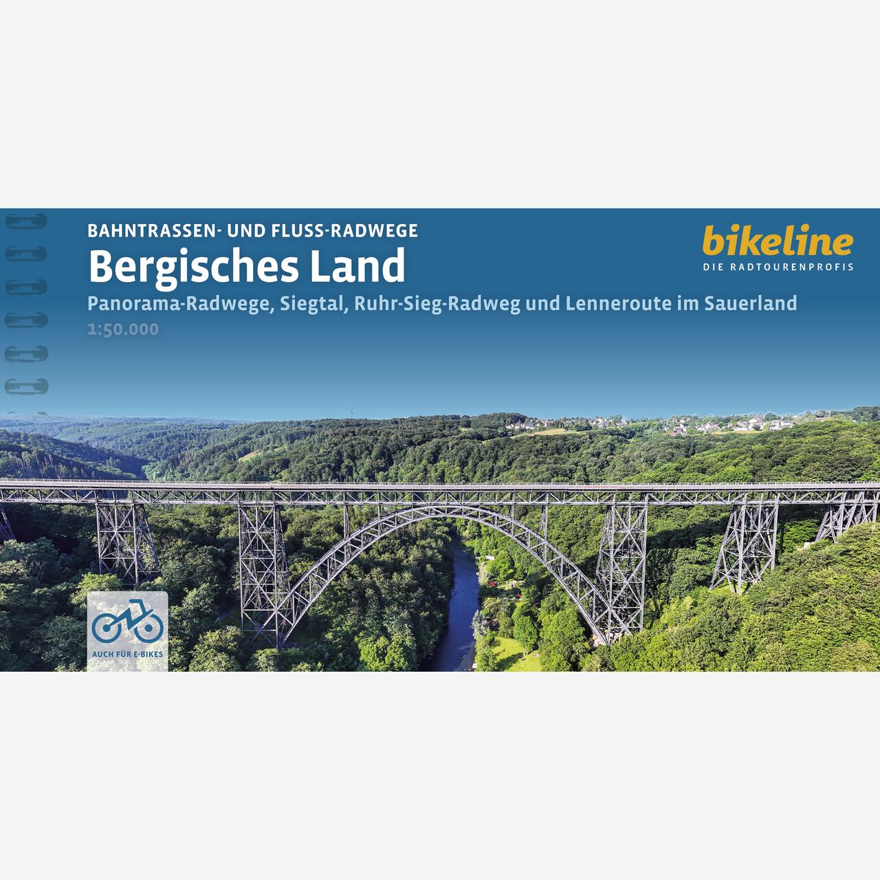 bikeline Radtourenbuch Bahntrassen- und Fluss-Radwege Bergisches Land