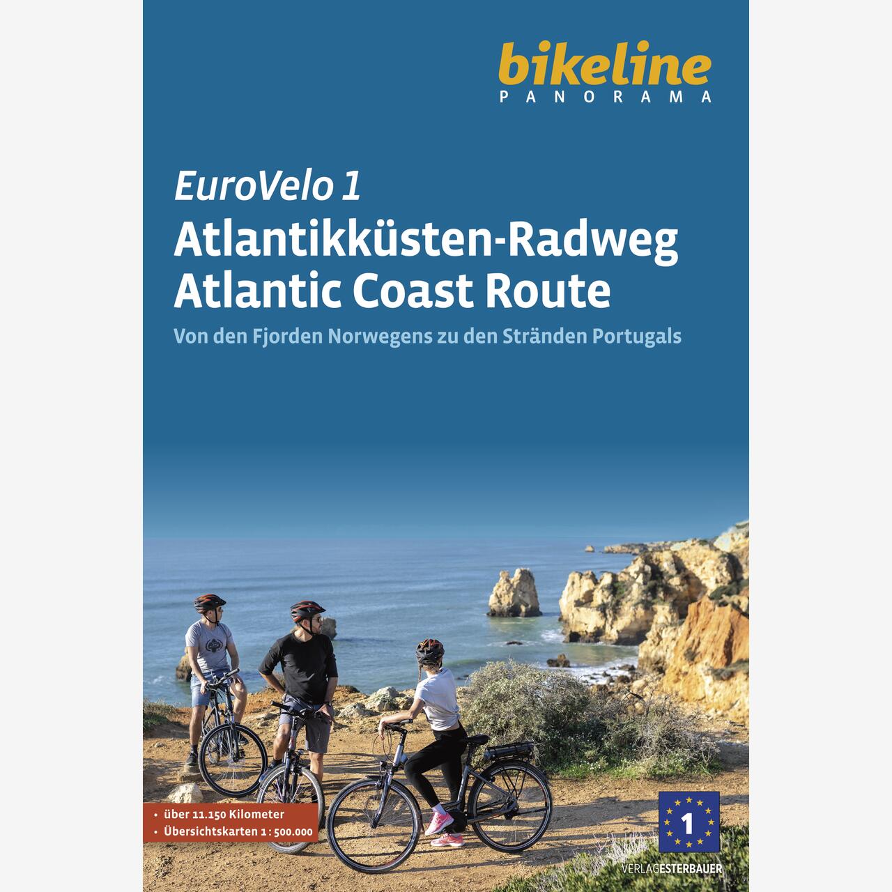 bikeline Panorama Übersichtswerk Eurovelo 1 Atlantikküsten-Radweg Atlantic Coast Route