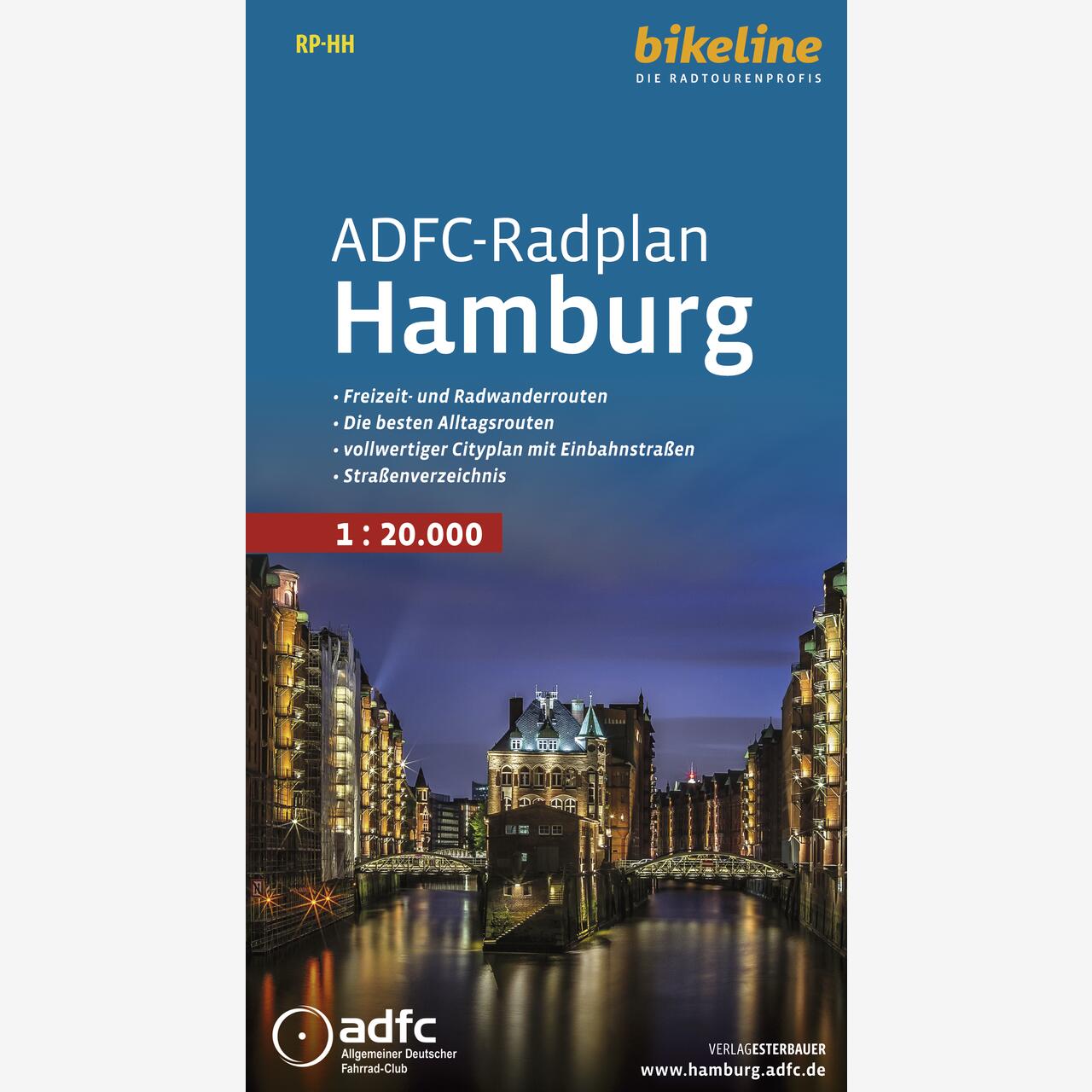 bikeline Radkarte Radkarte ADFC-Radplan Hamburg