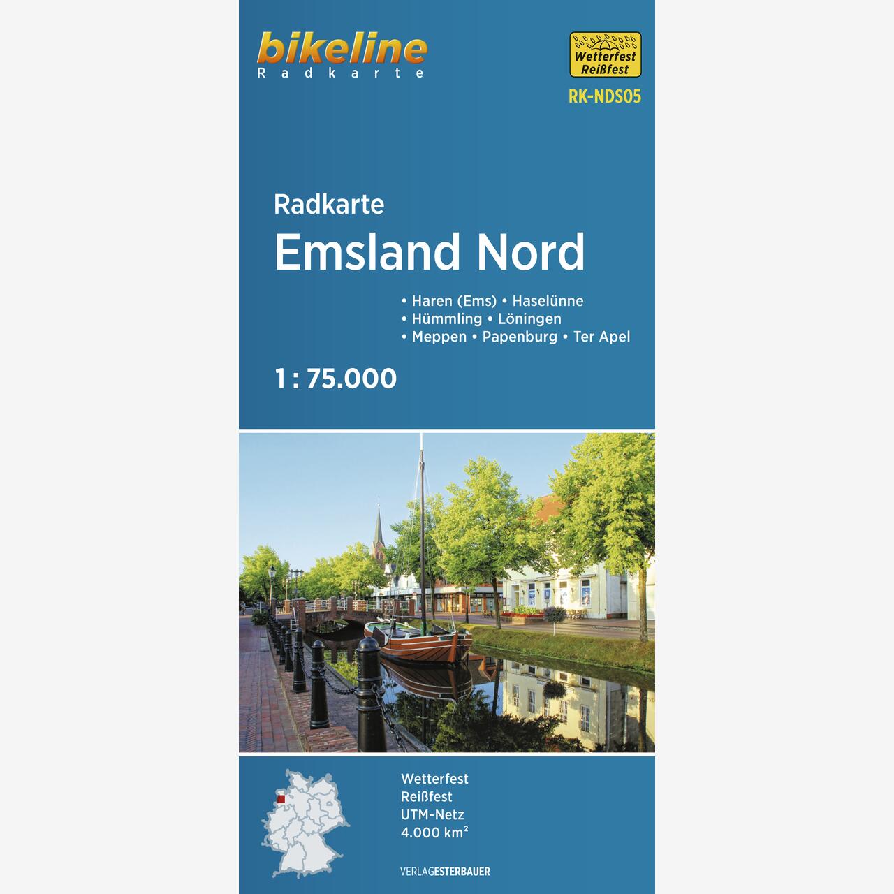 bikeline Radkarte Radkarte Emsland Nord