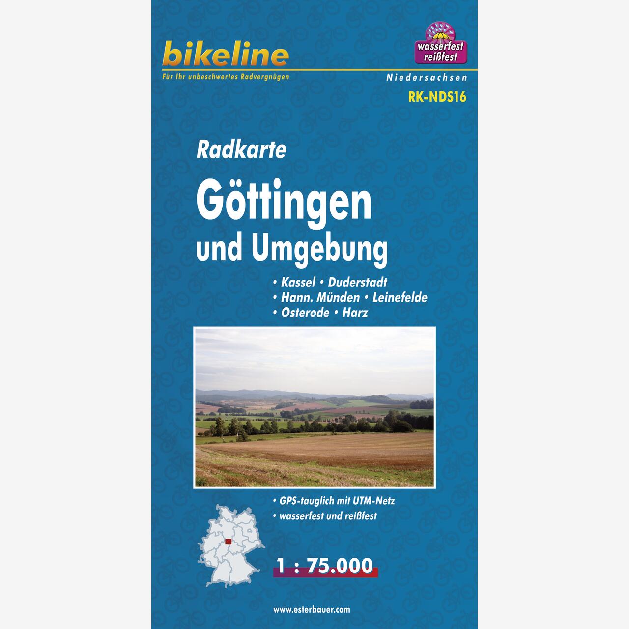 bikeline Radkarte Radkarte Göttingen und Umgebung
