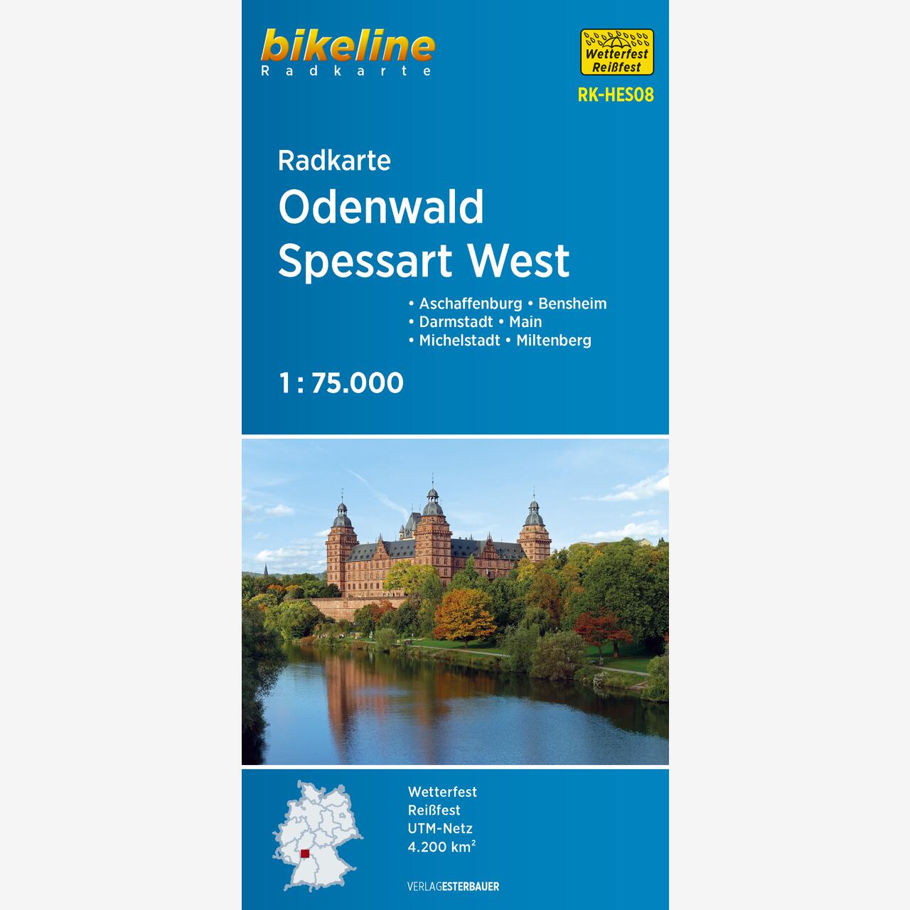 bikeline Radkarte Radkarte Odenwald