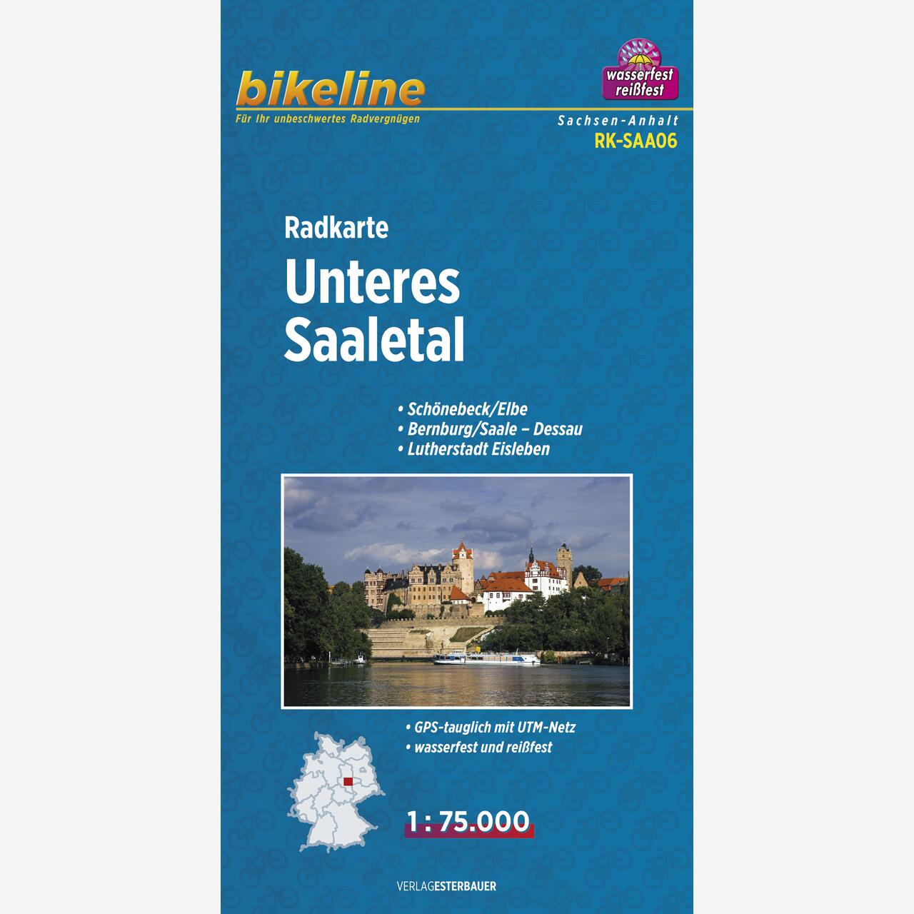 bikeline Radkarte Radkarte Unteres Saaletal