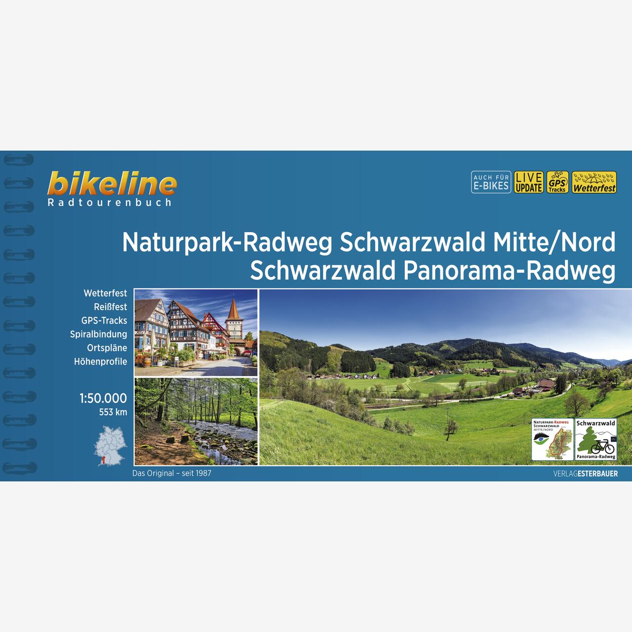 bikeline Radtourenbuch Naturpark-Radweg Schwarzwald Mitte/Nord • Schwarzwald Panorama-Radweg