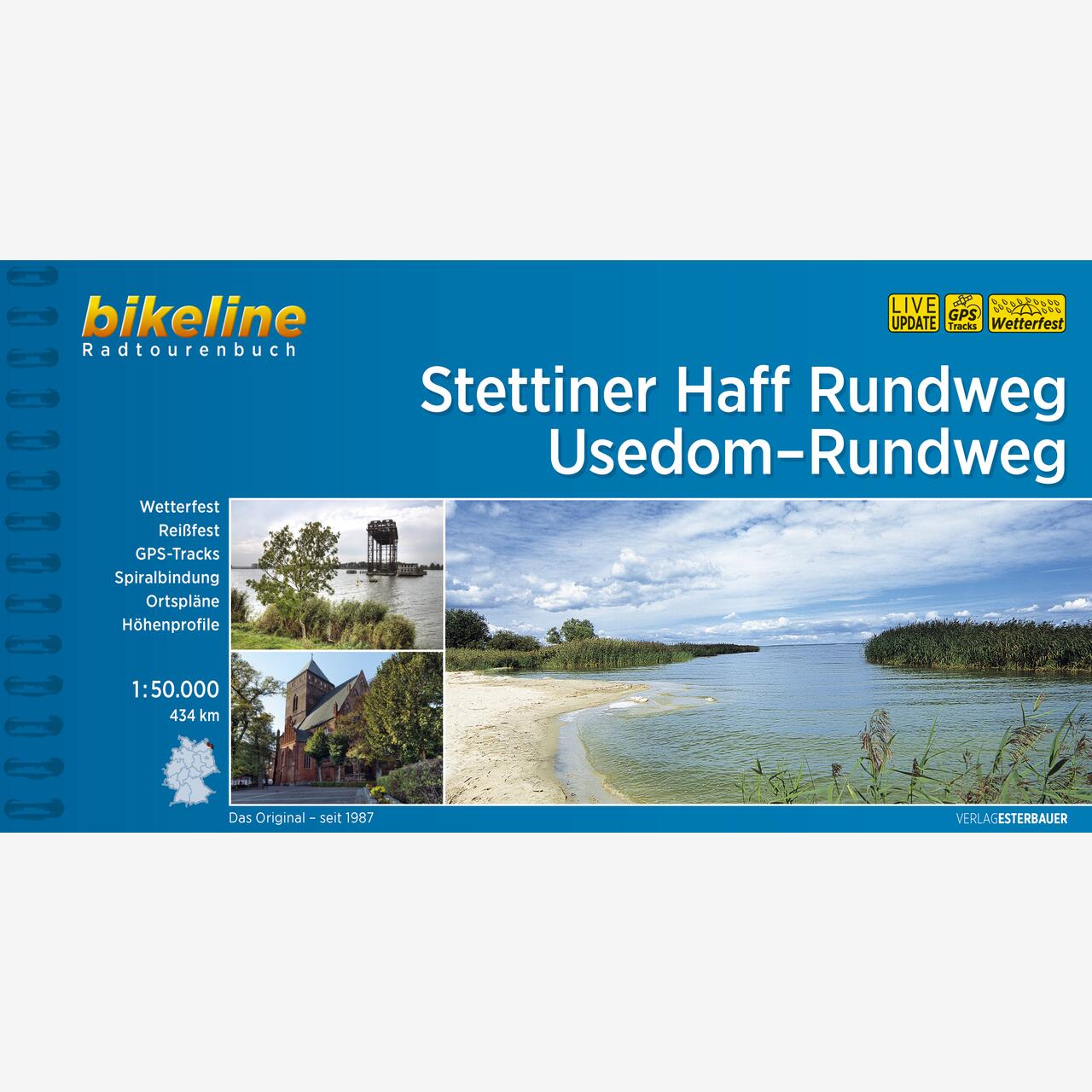 bikeline Radtourenbuch Stettiner Haff Rundweg • Usedom-Rundweg