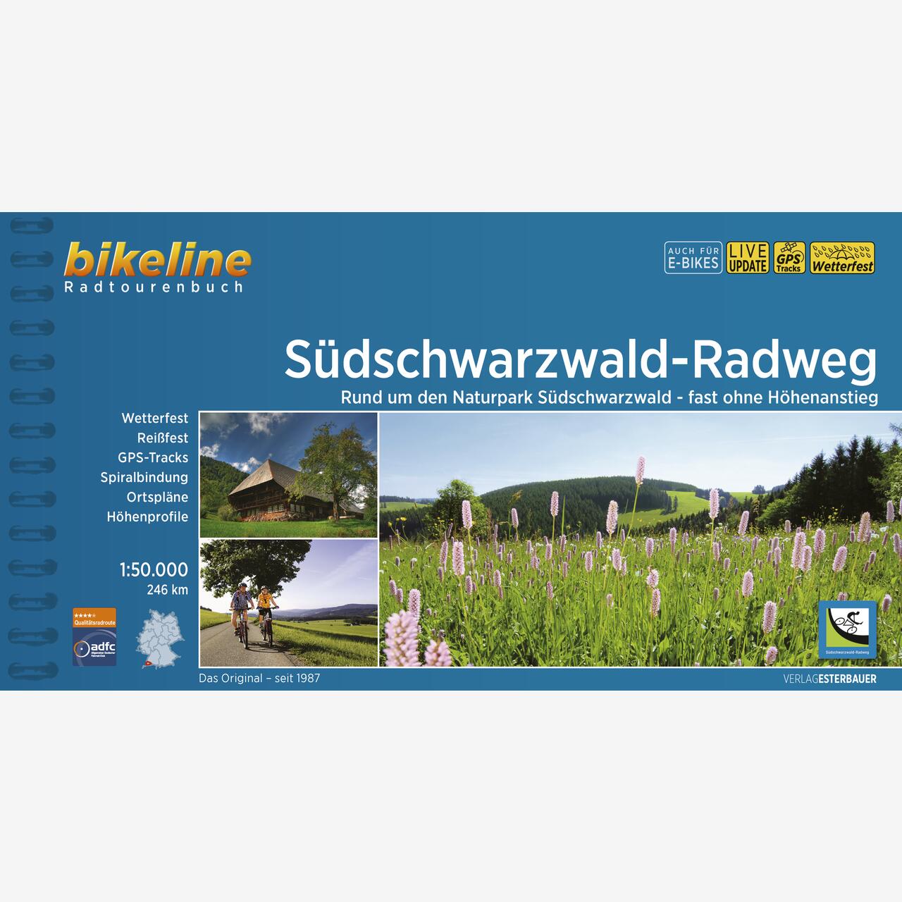 bikeline Radtourenbuch Südschwarzwald-Radweg