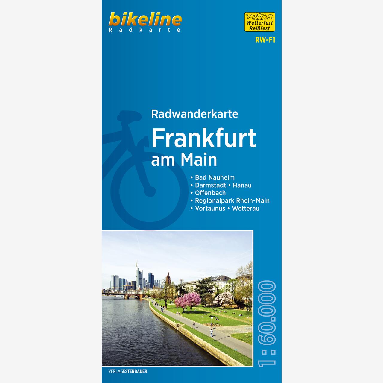 bikeline Radwanderkarte Radwanderkarte Frankfurt am Main