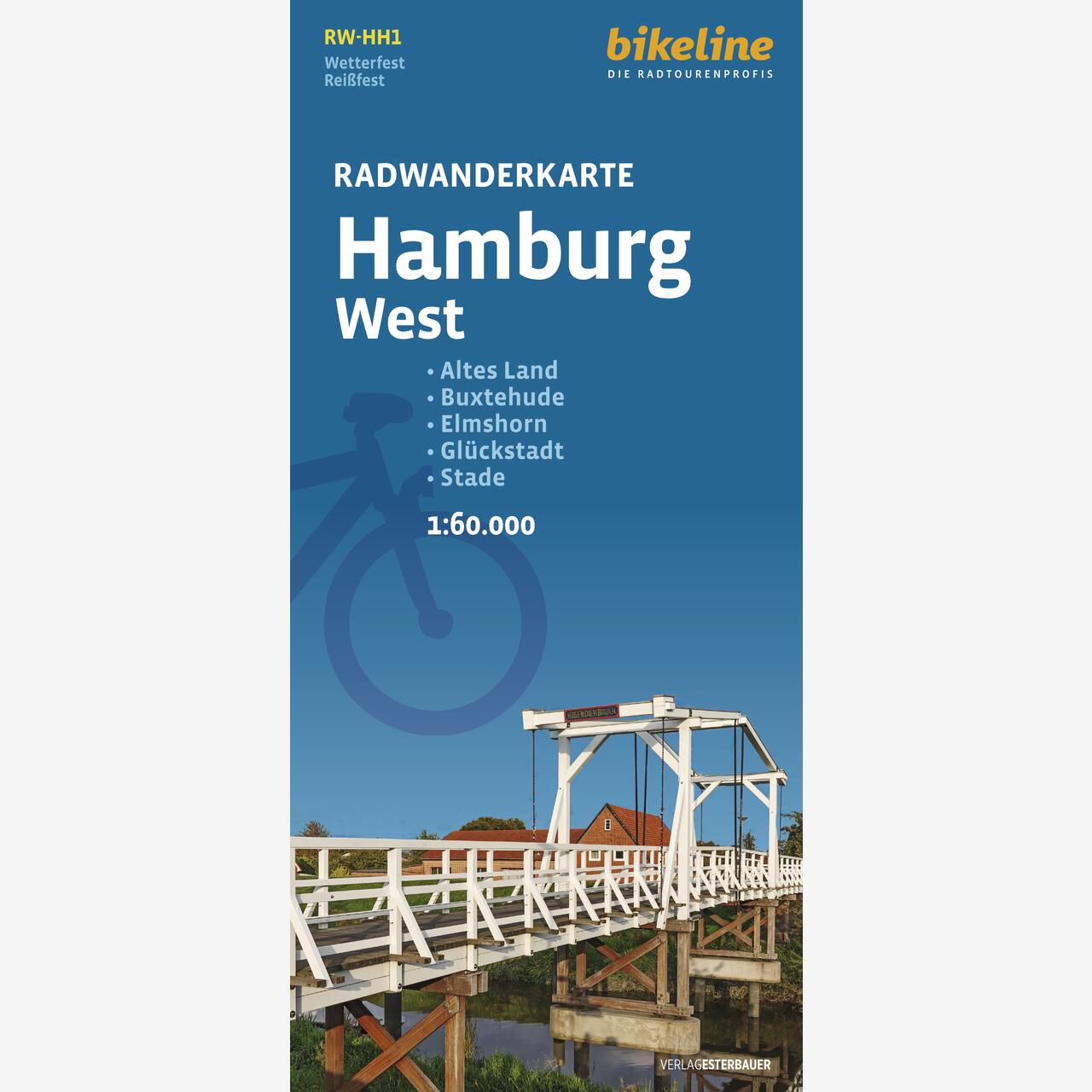 bikeline Radwanderkarte Radwanderkarte Hamburg West