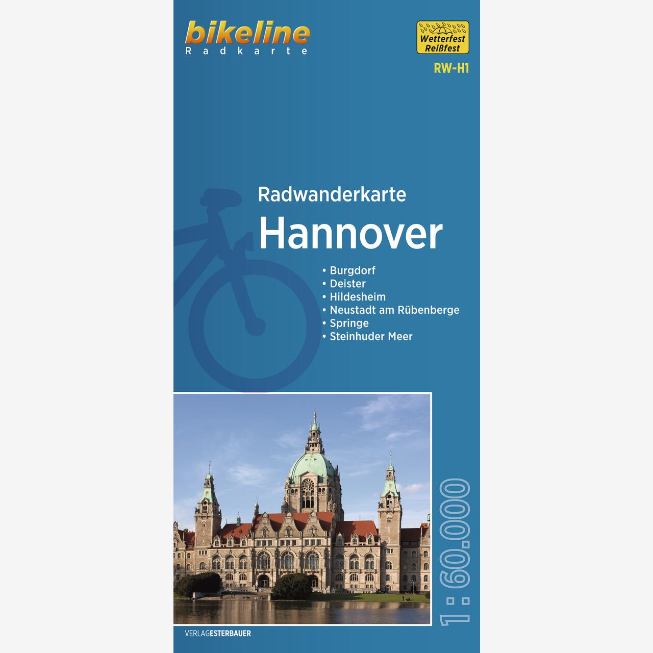 bikeline Radwanderkarte Radwanderkarte Hannover
