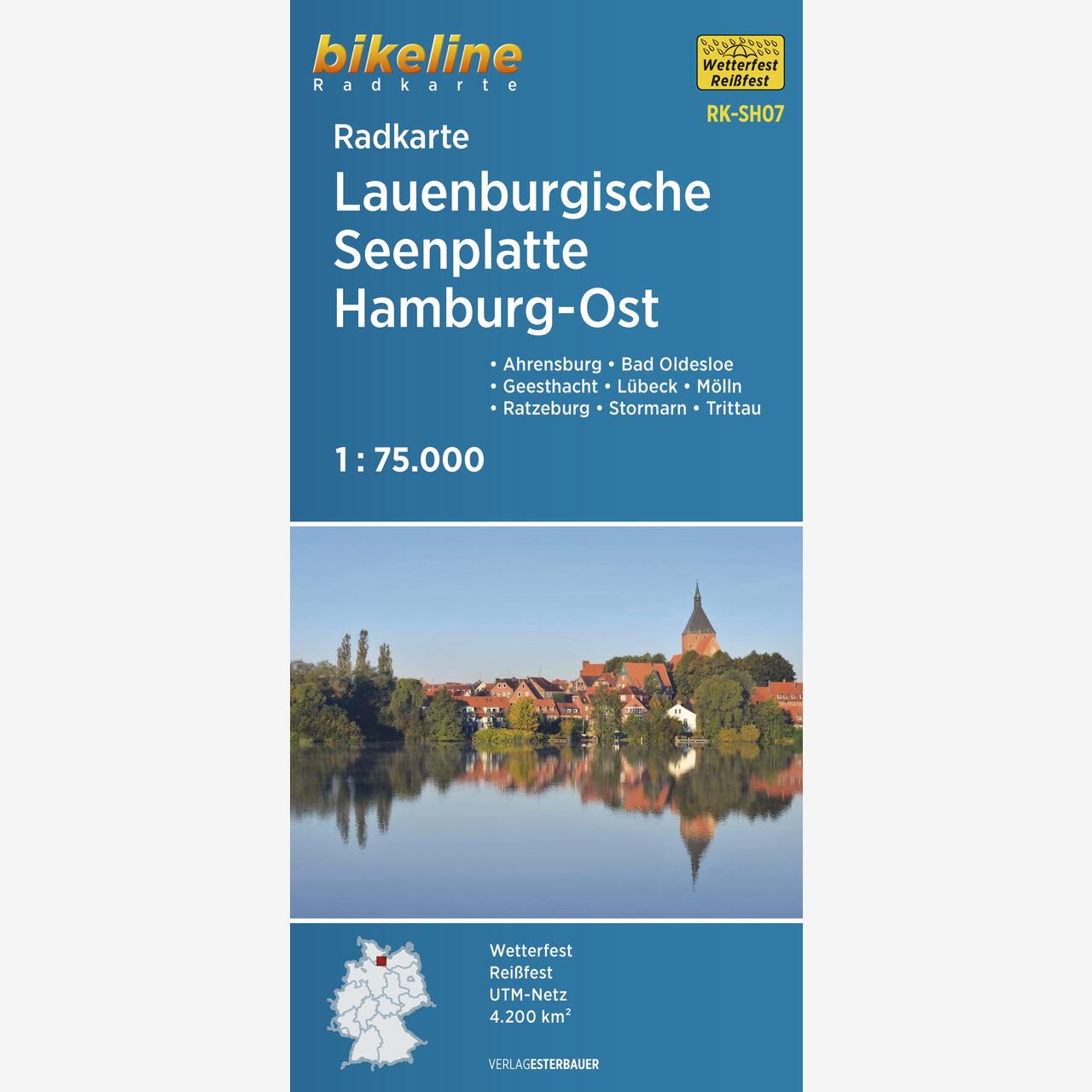 bikeline Radkarte Radkarte Lauenburgische Seenplatte Hamburg Ost