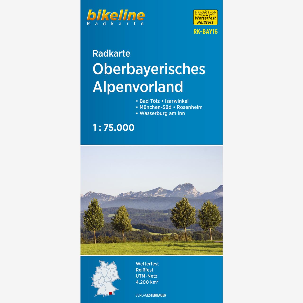 bikeline Radkarte Radkarte Oberbayerisches Alpenvorland