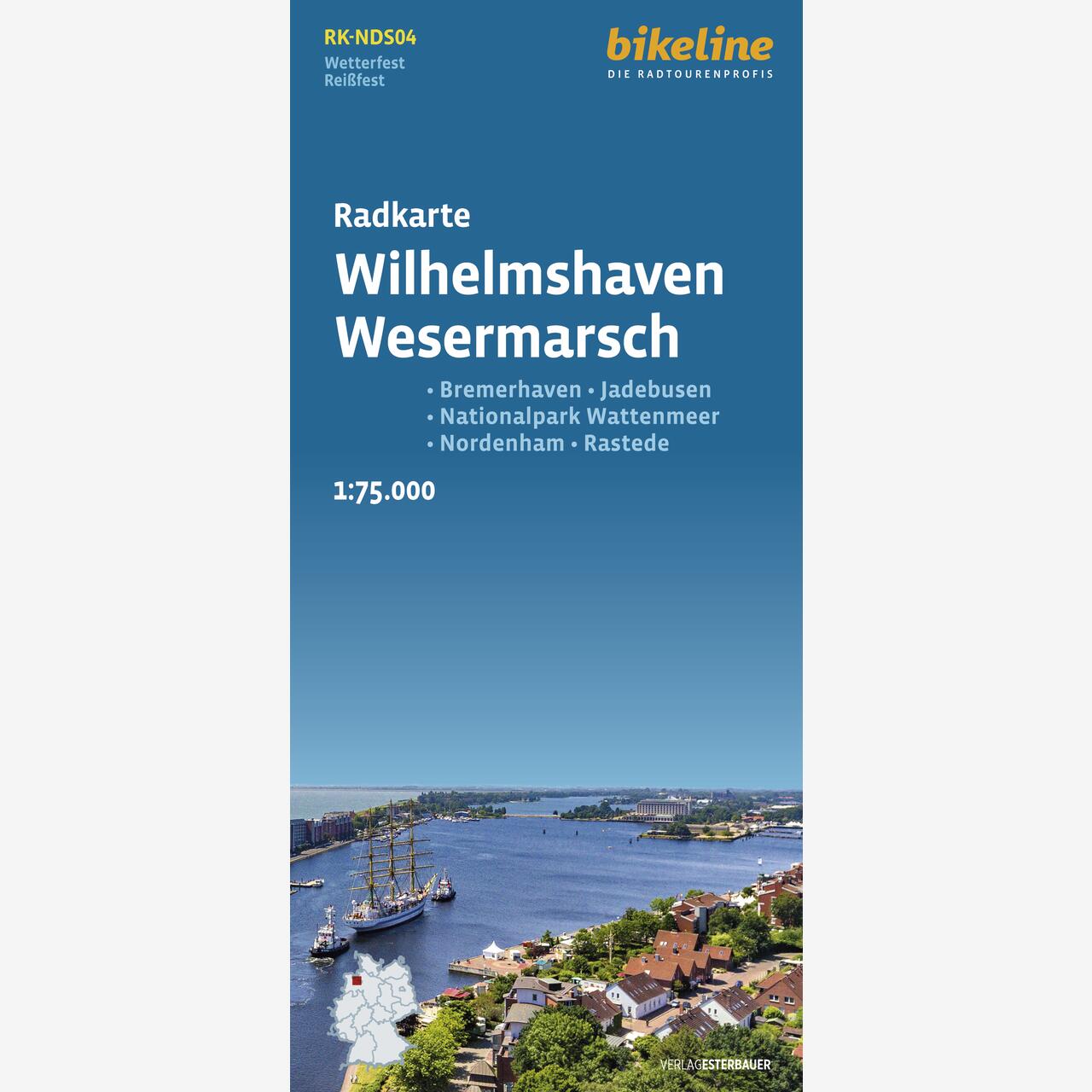 bikeline Radkarte Radkarte Wilhelmshaven