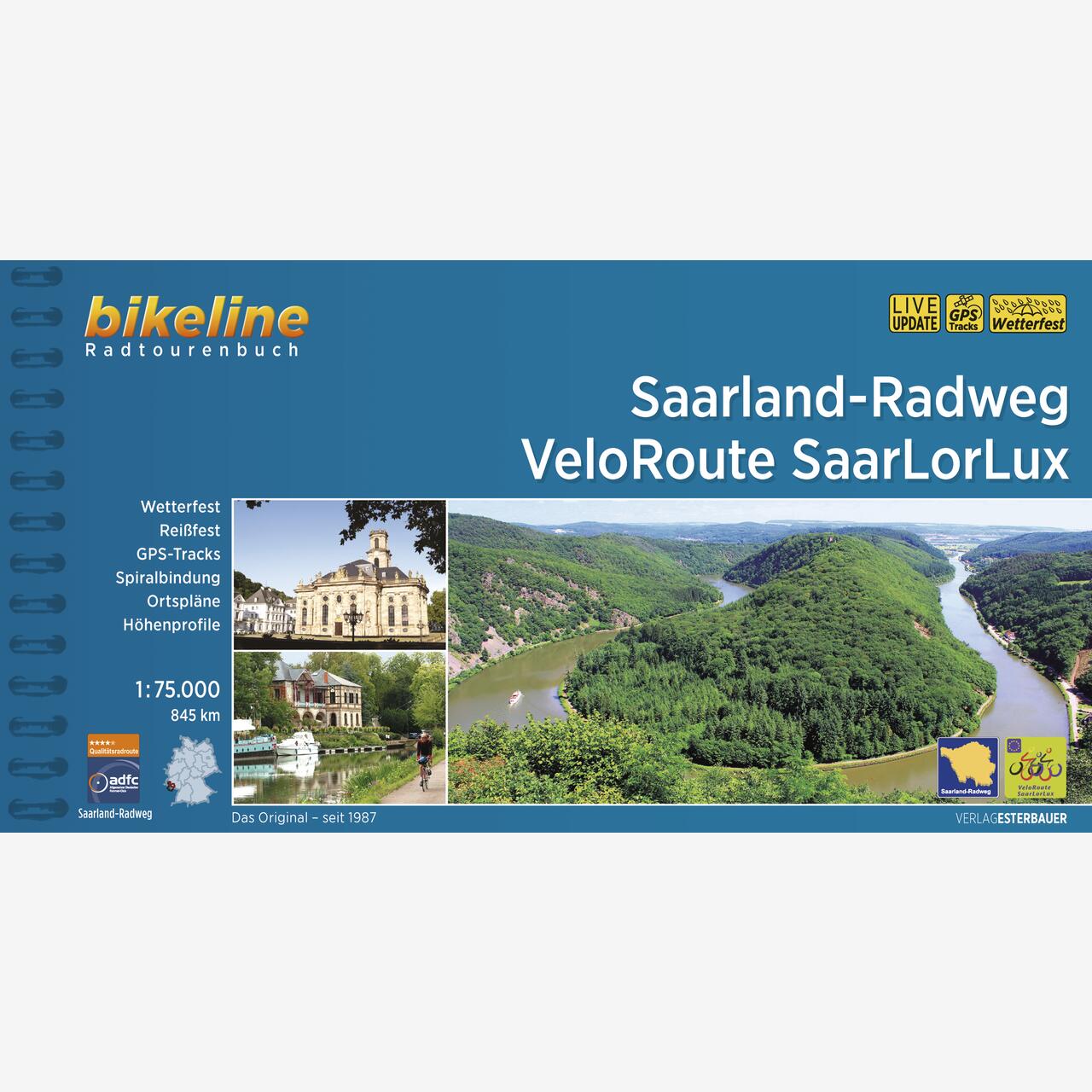 bikeline Radtourenbuch Saarland-Radweg • VeloRoute SaarLorLux