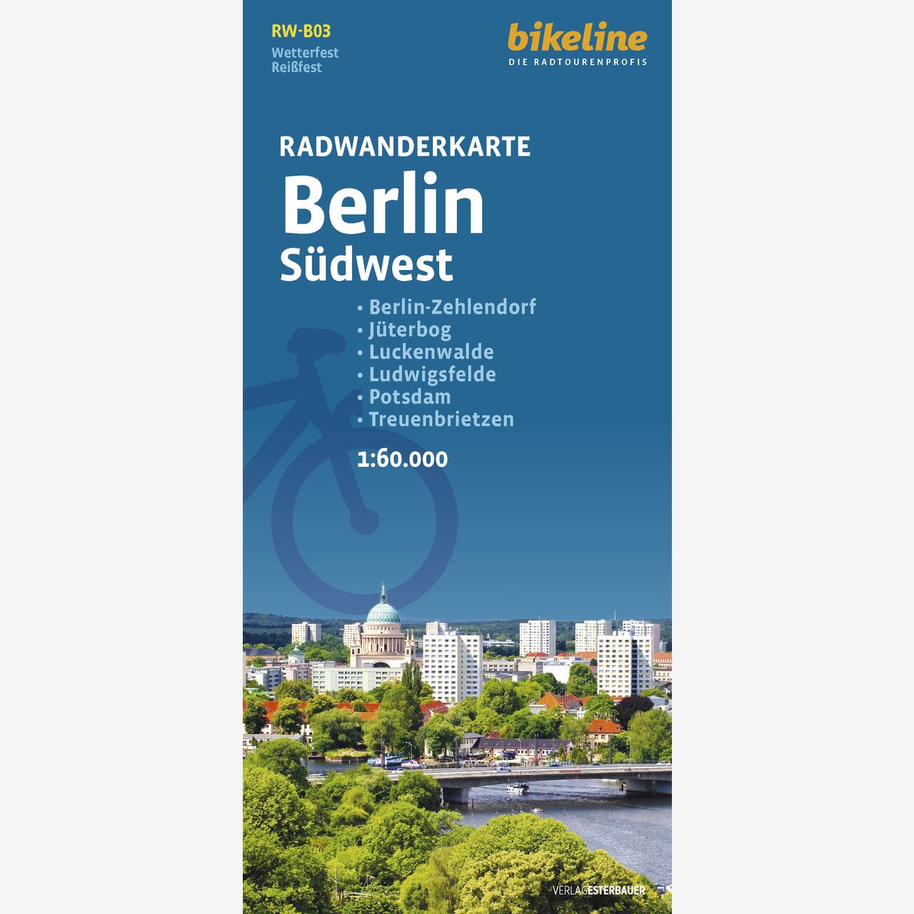 bikeline Radwanderkarte Radwanderkarte Berlin Südwest