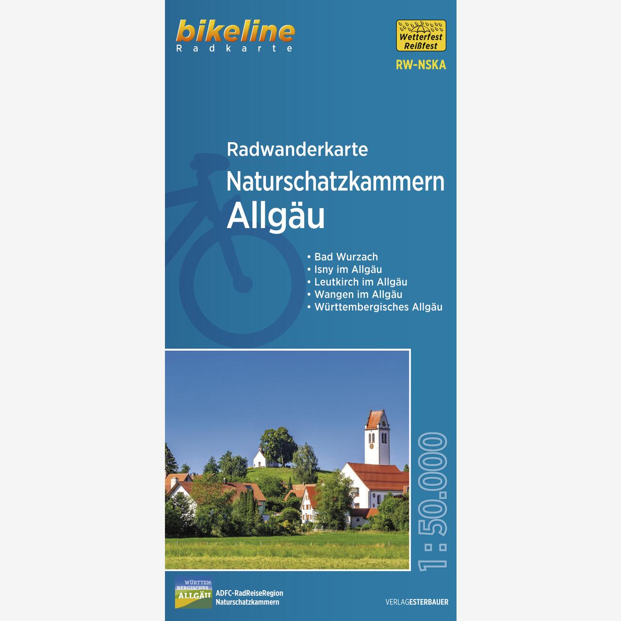bikeline Radwanderkarte Radwanderkarte Naturschatzkammern Allgäu