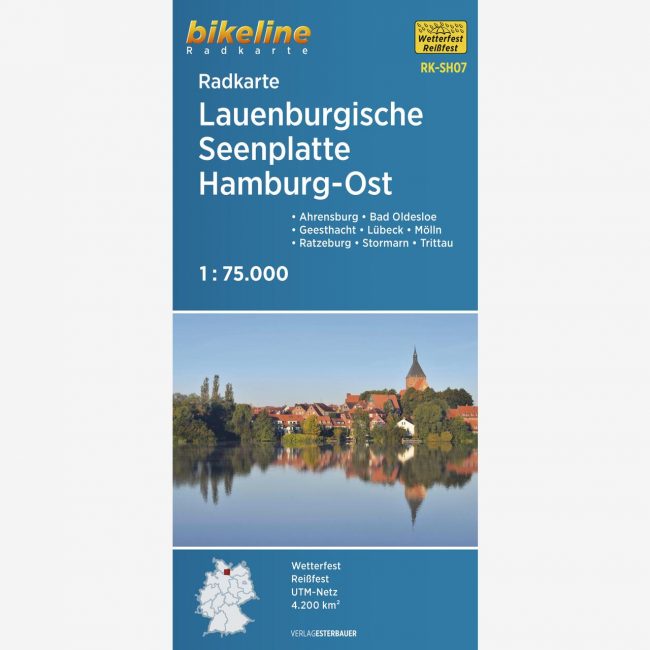bikeline Radkarte Radkarte Lauenburgische Seenplatte Hamburg Ost