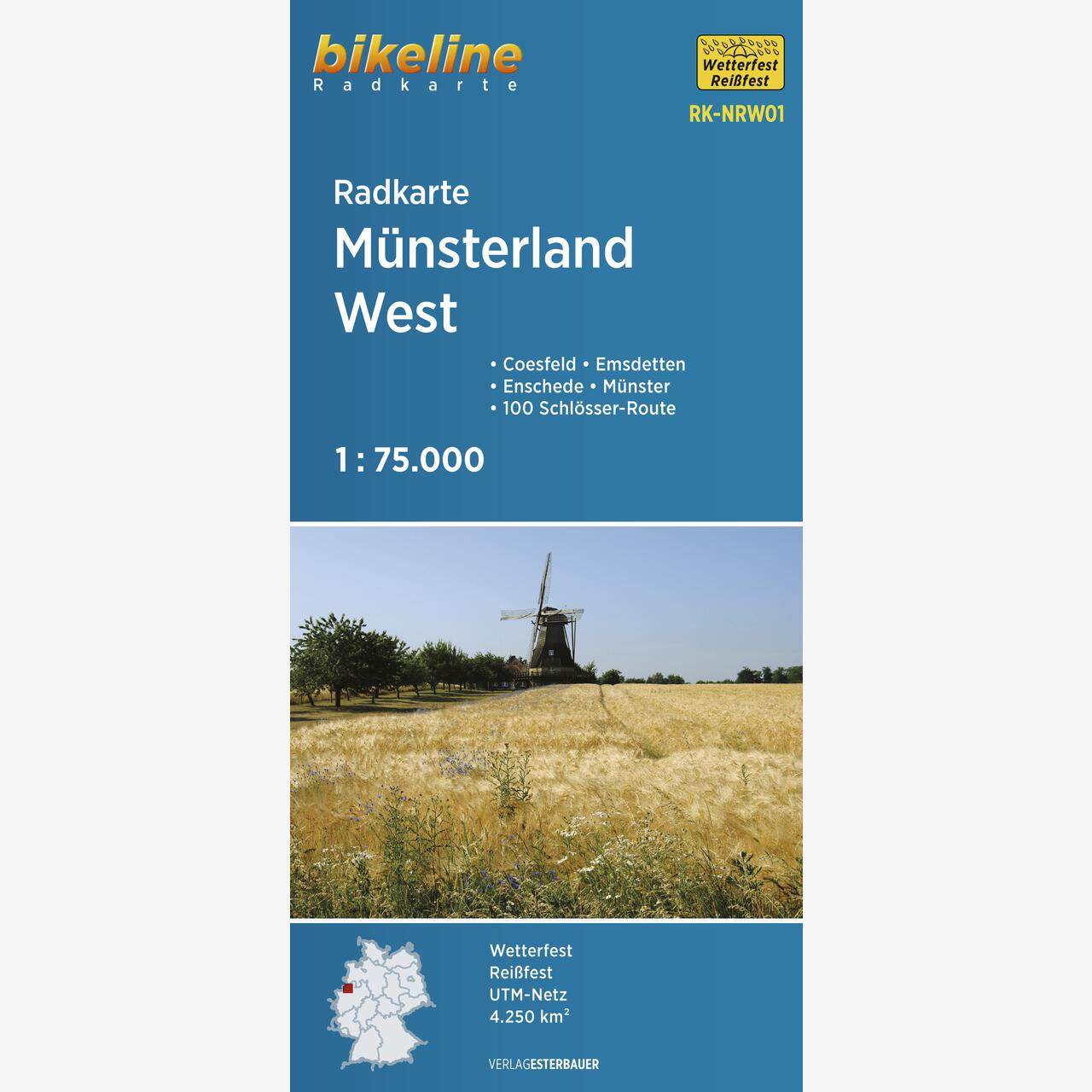 bikeline Radkarte Radkarte Münsterland West bikeline Radkarte Radkarte Münsterland West