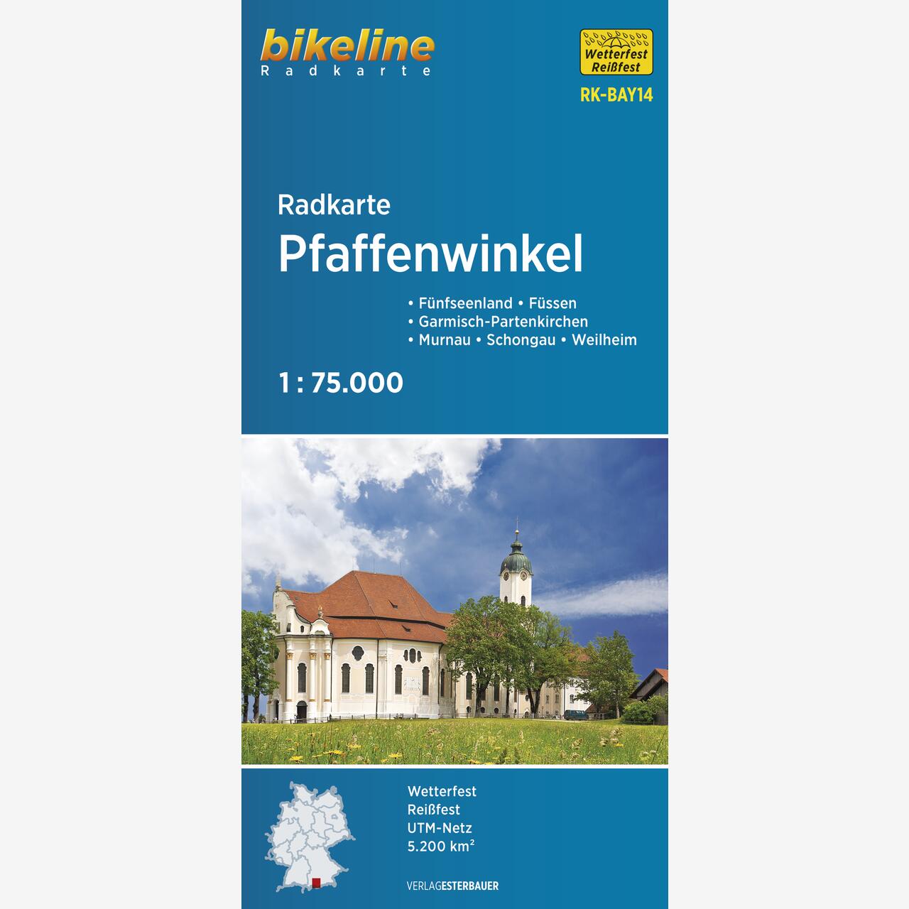 bikeline Radkarte Radkarte Pfaffenwinkel