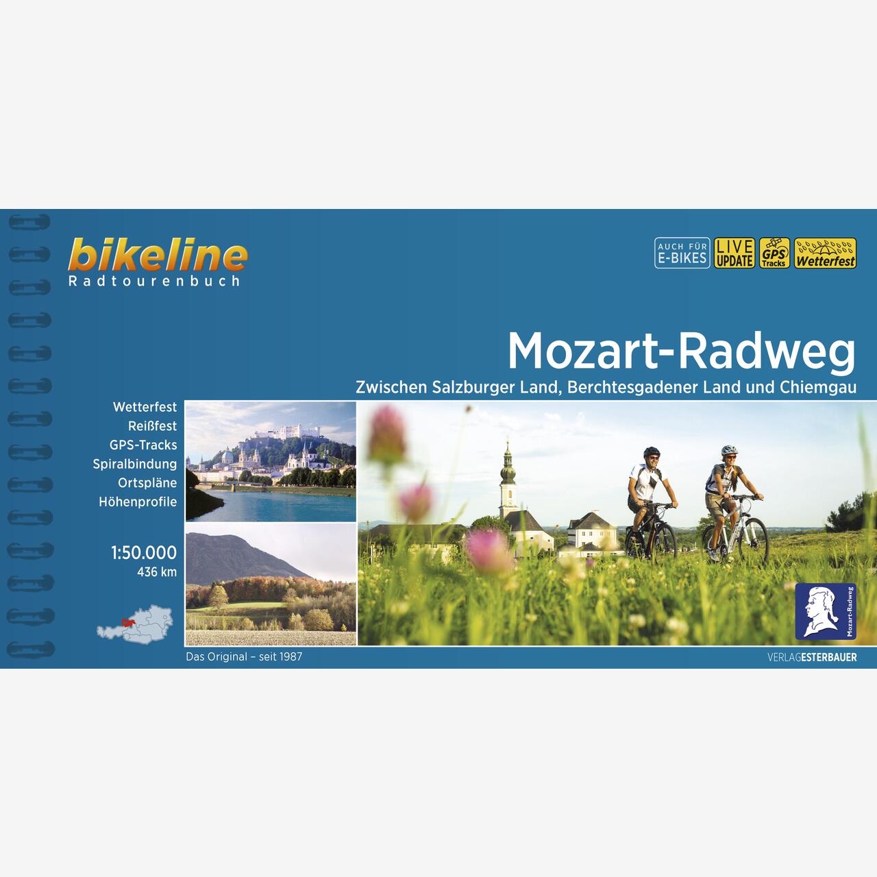 bikeline Radtourenbuch Mozart-Radweg