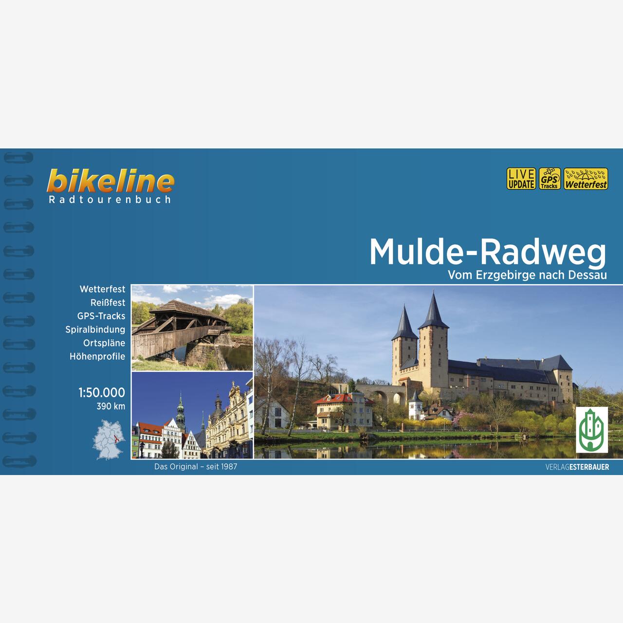 bikeline Radtourenbuch Mulde-Radweg