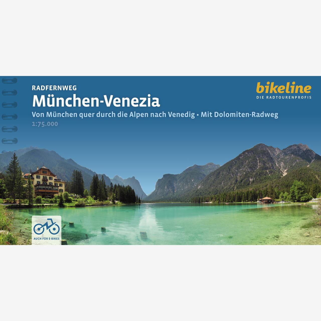 bikeline Radtourenbuch Radfernweg München-Venezia