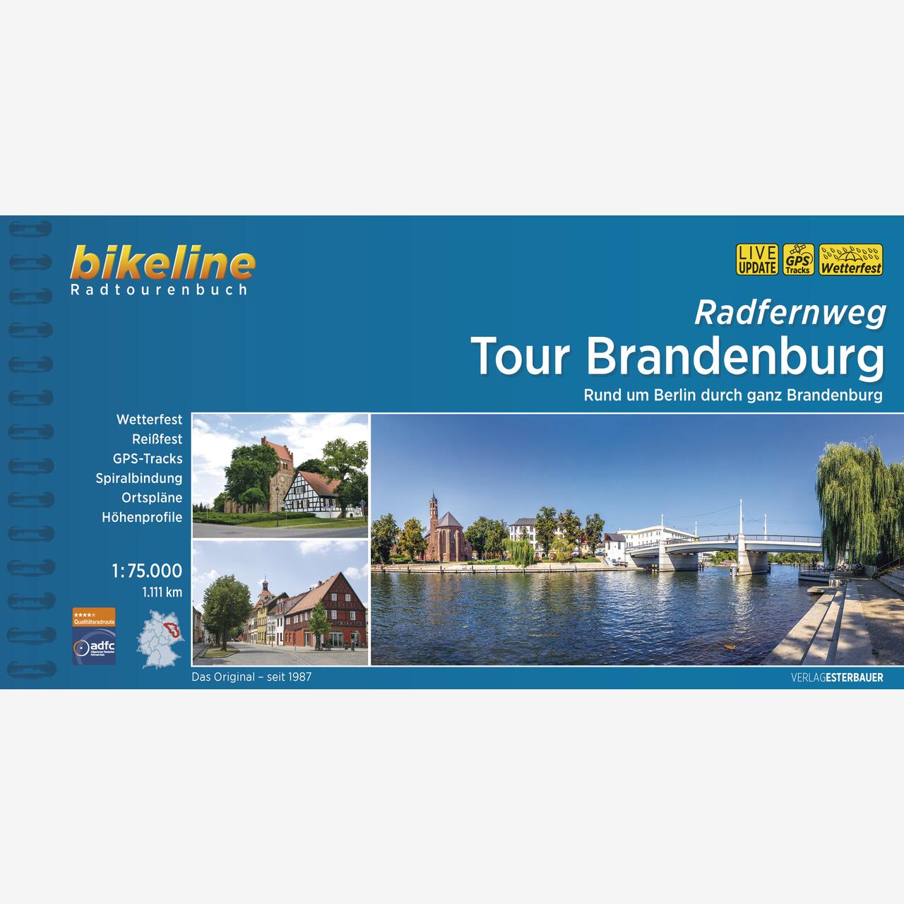 bikeline Radtourenbuch Radfernweg Tour Brandenburg