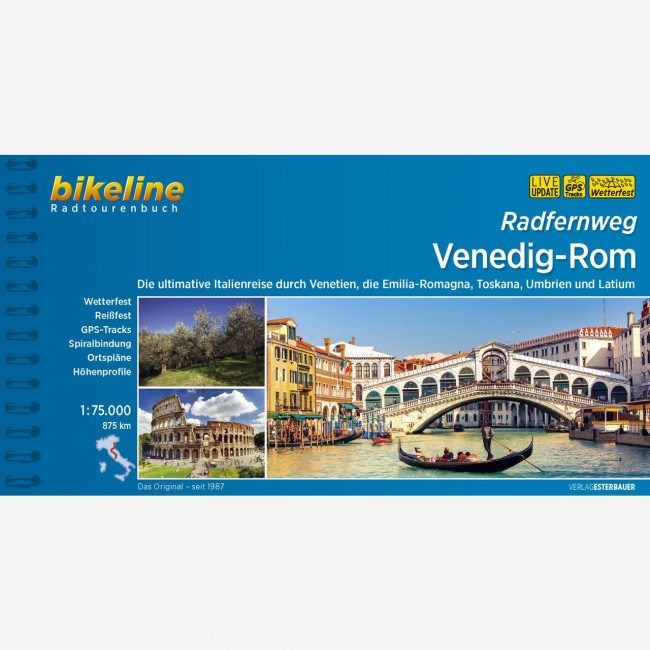 bikeline Radtourenbuch Radfernweg Venedig-Rom