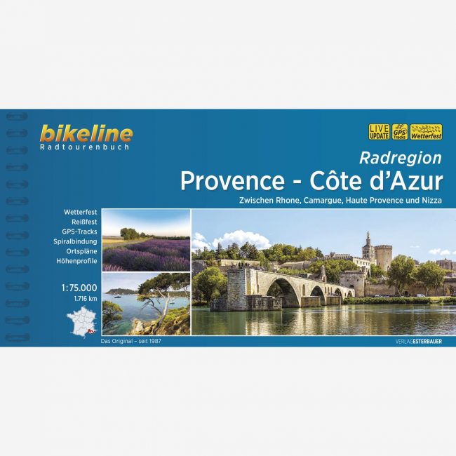 bikeline Radtourenbuch Radregion Provence - Côte d’Azur