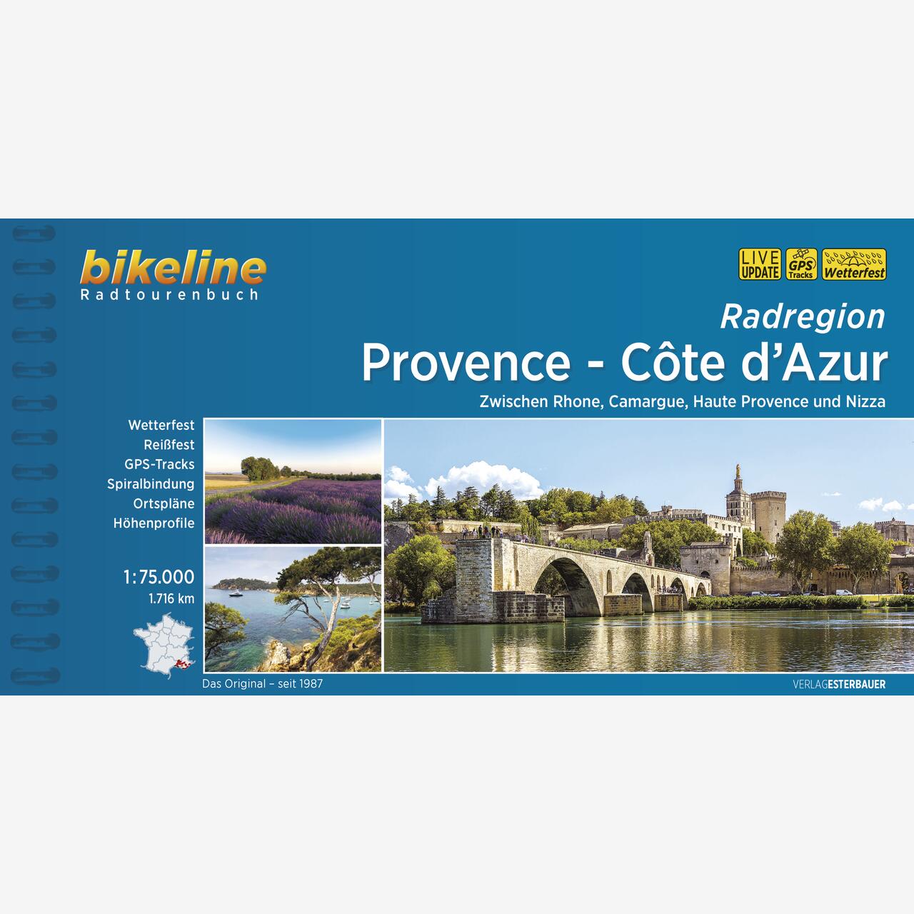 bikeline Radtourenbuch Radregion Provence - Côte d’Azur