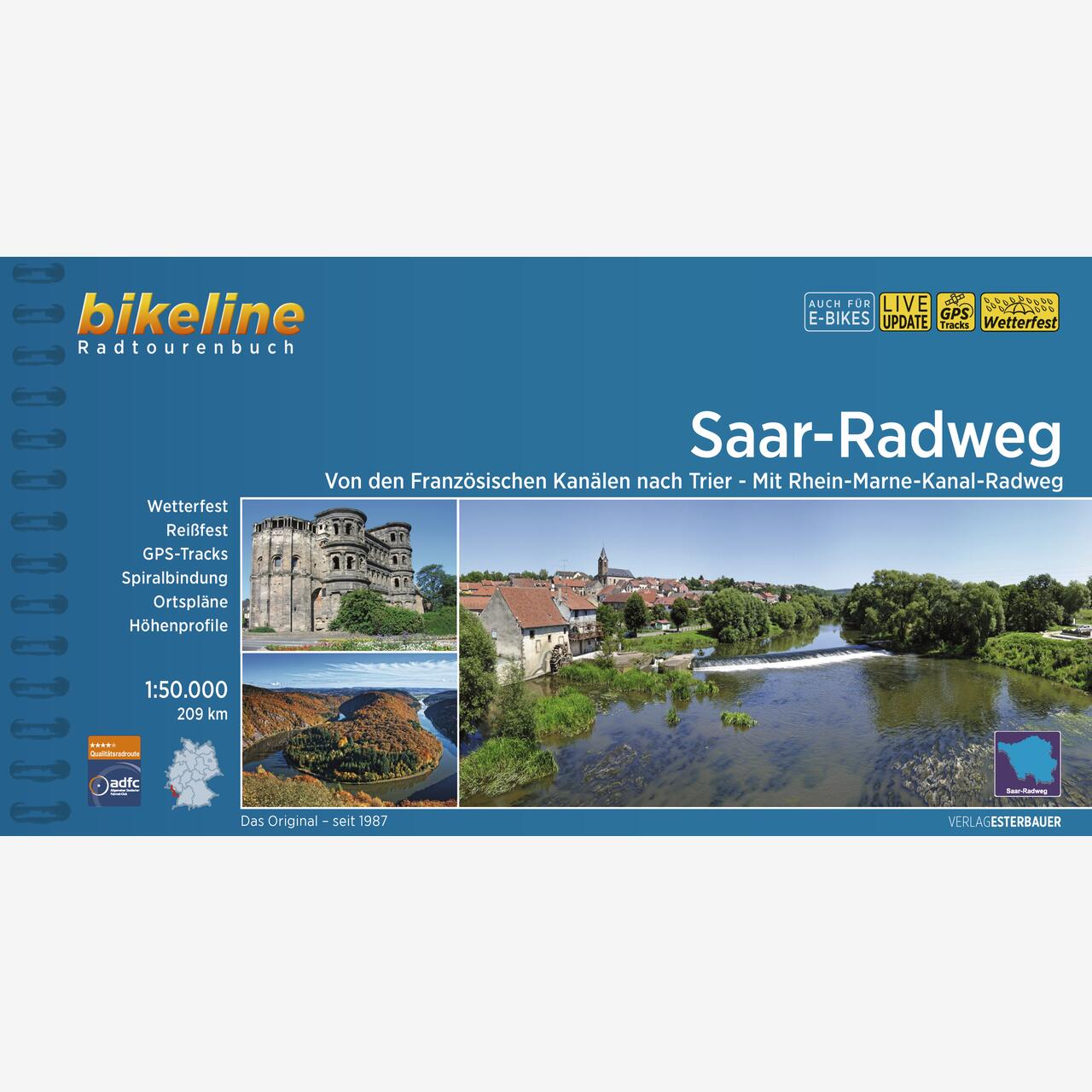 bikeline Radtourenbuch Saar-Radweg