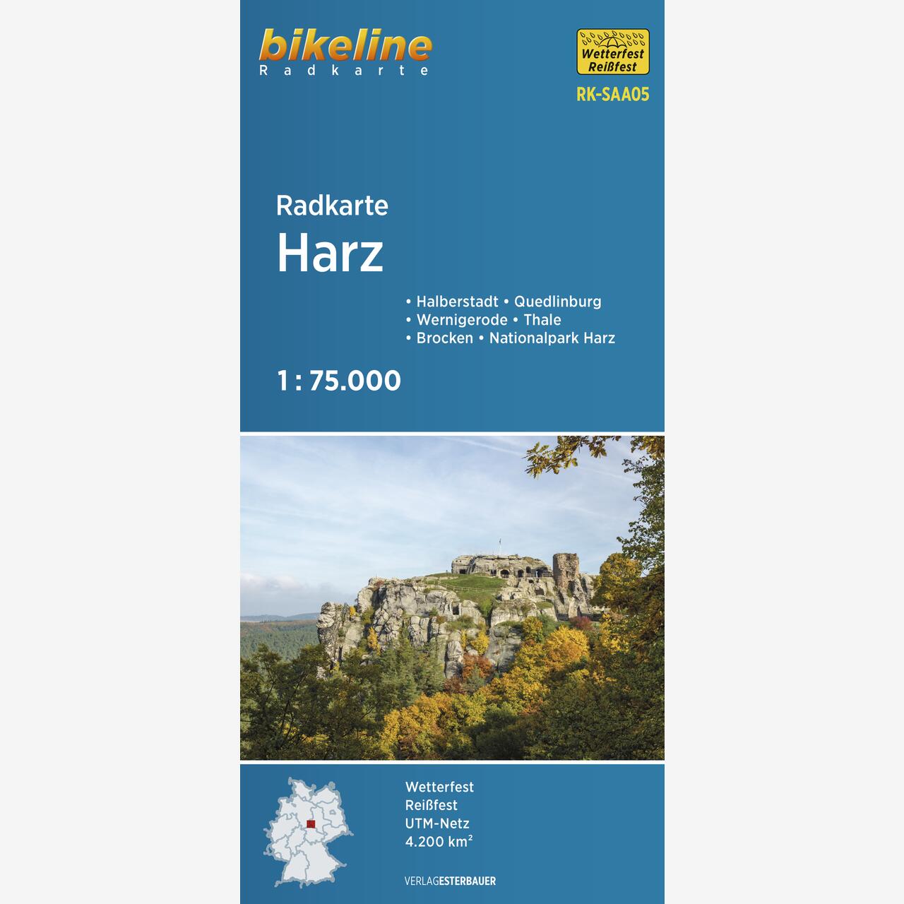 bikeline Radkarte Radkarte Harz